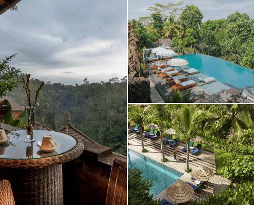 TOP 10 SCENIC ACCOMODATION in BALI 🌞 cover photo collage