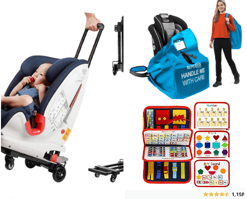 Parents On The Go! Toddler Travel Essentials cover photo collage