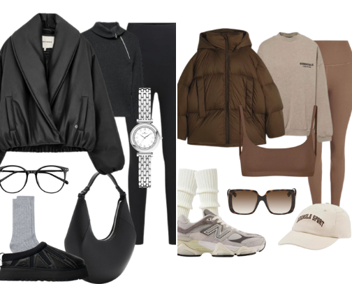winter cozy outfits cover photo collage