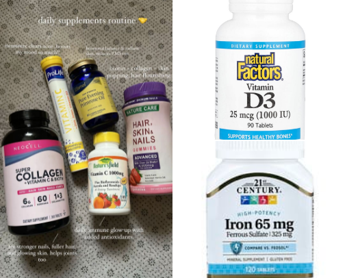 Supplements I take as a Girly in her 20s: Health is Wealth✨ cover photo collage