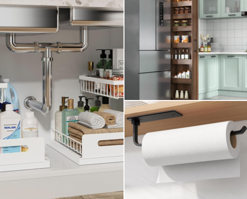 Small Kitchen Storage That Uses Every Inch cover photo collage