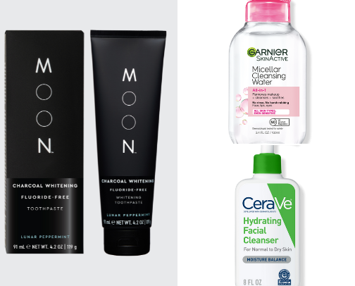 Beauty products for moms in a rush! cover photo collage