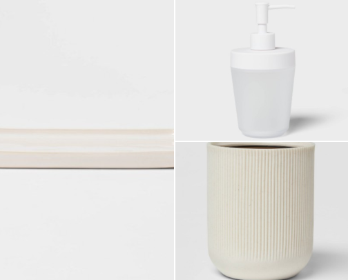 Minimalist Bathroom Organization: Small-Space Storage & Simple Accessories cover photo collage