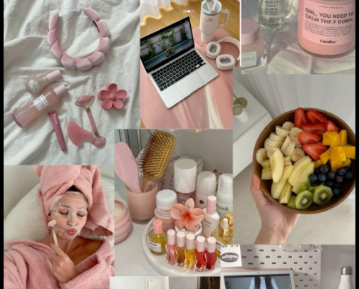 Skin caree cover photo collage