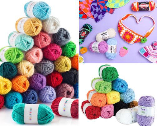 Where to Buy Yarn for Crocheting & Knitting cover photo collage