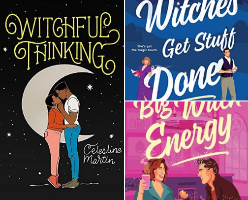 Witchy vibes romance books🧙🧙‍♀️ cover photo collage