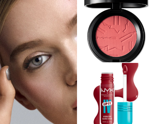 Minimal but popping makeup! cover photo collage