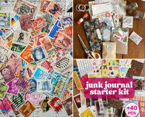 📓 Junk journaling 📓 cover photo collage