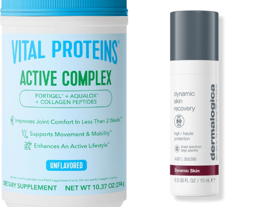 A millennial perimenopausal woman's current beauty buys to combat breakouts, dry lips, and reconnecting with my naturally curly hair. cover photo collage