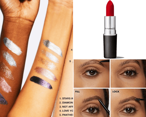 Makeup cover photo collage
