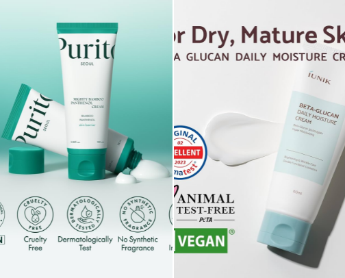 Moisturizers cover photo collage