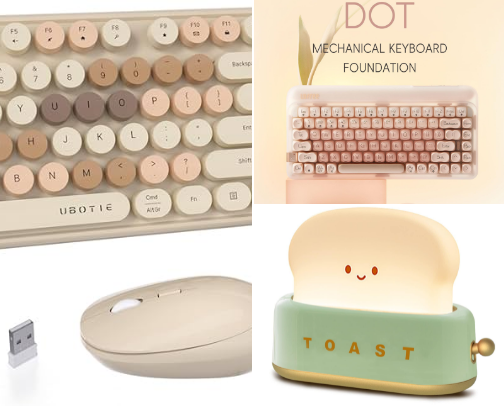 Productive and Aesthetic WFH office cover photo collage