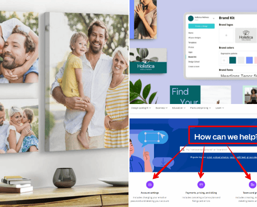 canva cover photo collage