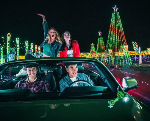 Christmas lights near Atlanta cover photo collage