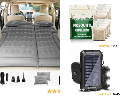 Camping cover photo collage