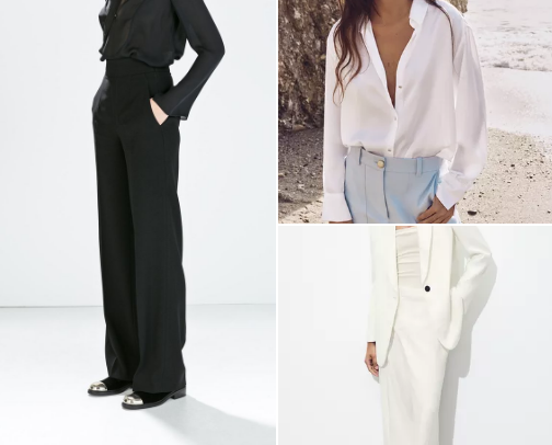 ZARA Elegant Evening Ensemble: Timeless Black & Chic Accents cover photo collage