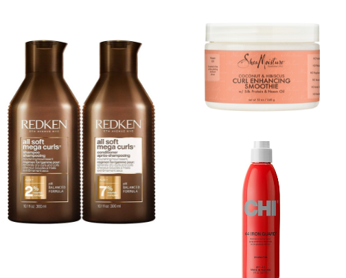 Curly Hair Products cover photo collage