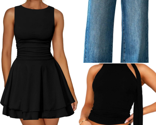 Date night in L.A. with the girls OOTD cover photo collage
