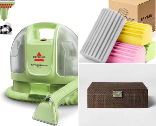Tips & Tricks:  Cleaning & Organizing Around the House cover photo collage