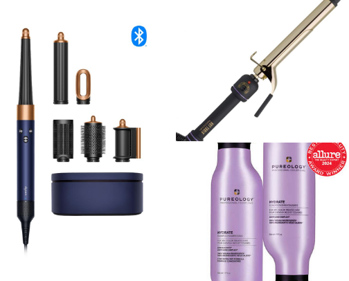 Go to hair care items cover photo collage