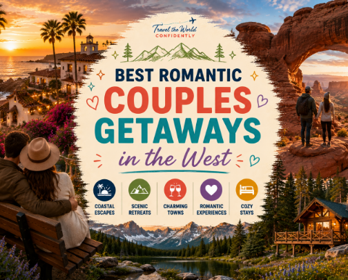 ❤️ Best Romantic Couples Getaways in the West ❤️ cover photo collage