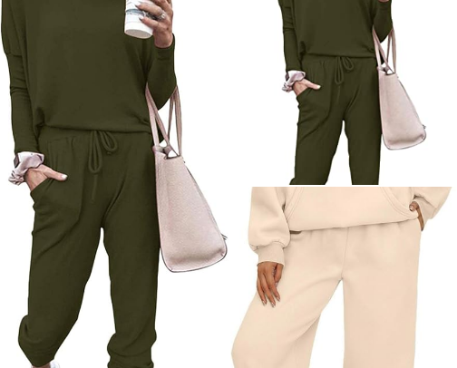 Top 10 Dark Green Women's Sweat Sets with High-Waisted Jogger Pants cover photo collage