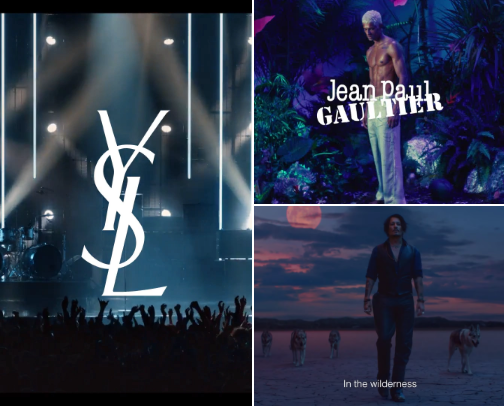 Men's perfumes cover photo collage
