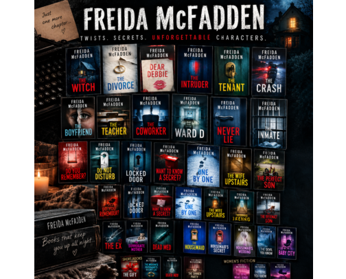 Why Moms Can't Put Down Freida McFadden Books cover photo collage