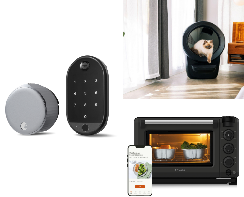 Smart Comfy Home Gadgets (Tech For Home Cleaning, Pets And Smart Lights 2025) cover photo collage