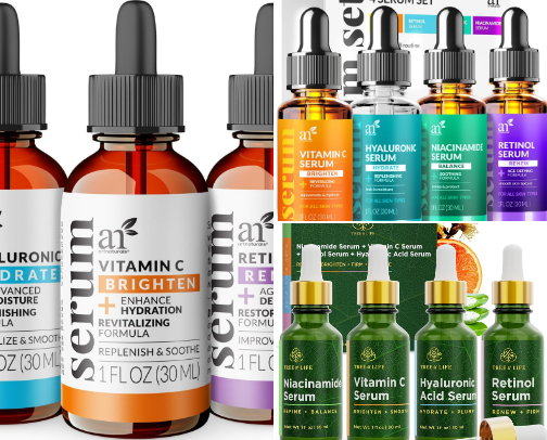 Art Skincare Serum Set cover photo collage