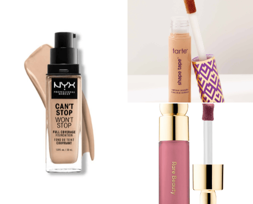 Makeup - pigmented, full coverage, and removers cover photo collage