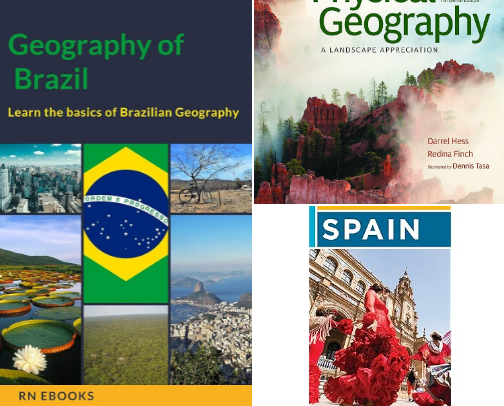 Compass Geography book series cover photo collage