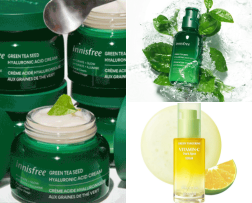 clean girlie skincare cover photo collage