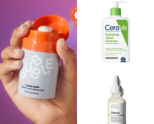 Affordable skincare cover photo collage