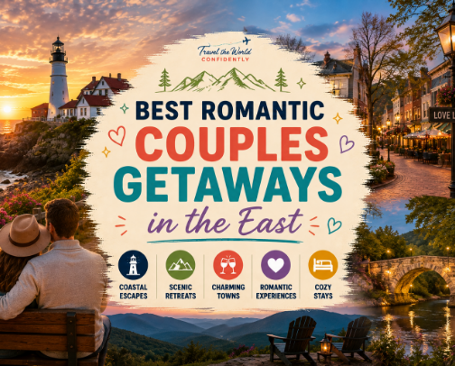 ❤️ Best Romantic Couples Getaways in the East ❤️ cover photo collage