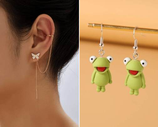 Earrings cover photo collage