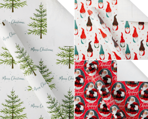 christmas wrapping paper cover photo collage