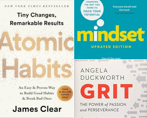 16 Self-Growth & Personal Development Psychology: Books That Change How You Think, Learn, and Live cover photo collage