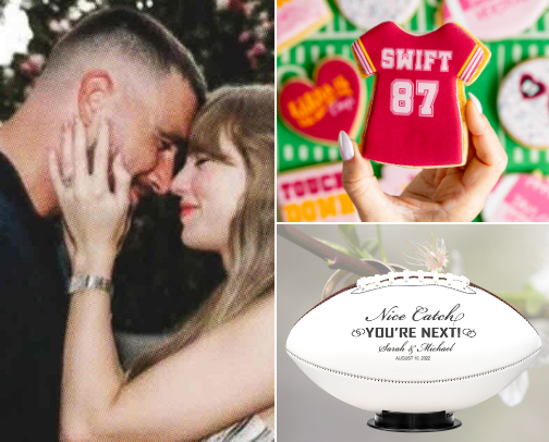 🏈💍 From End Zone to Evermore—The Swiftie & Kelce Wedding Playbook. cover photo collage