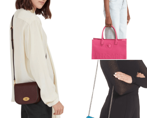 Luxury bags cover photo collage