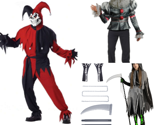 Halloween costumes cover photo collage