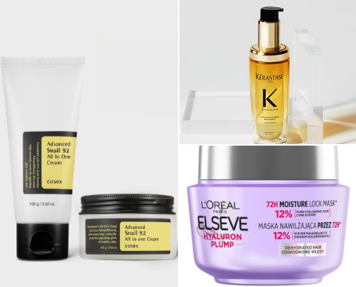 Best skincare, beauty and hygiene products cover photo collage