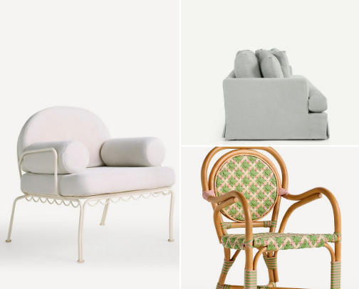 New Arrivals - Chairs and Sofa. cover photo collage