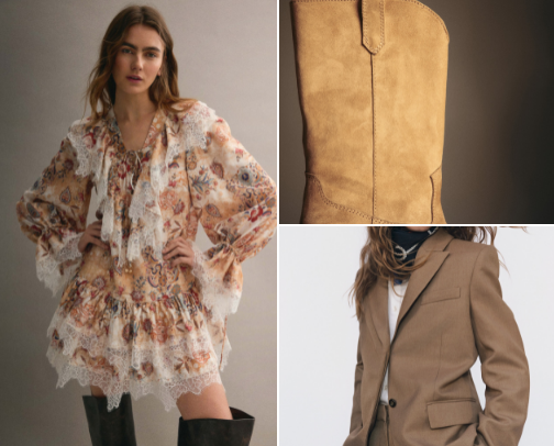 Boho-style styling: a few beautiful outfit ideas cover photo collage