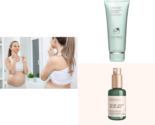 Pregnancy-safe Skincare ❣️ cover photo collage