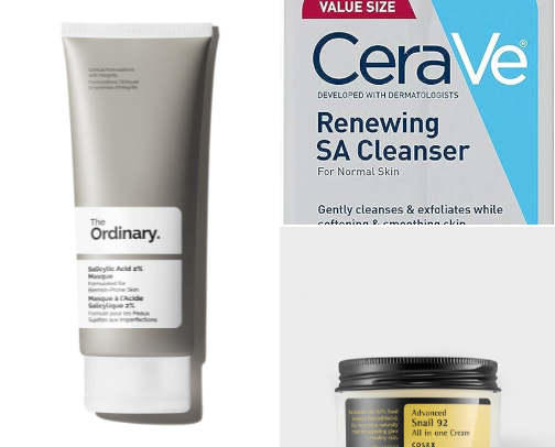 my favorite facial products☑️☑️ cover photo collage