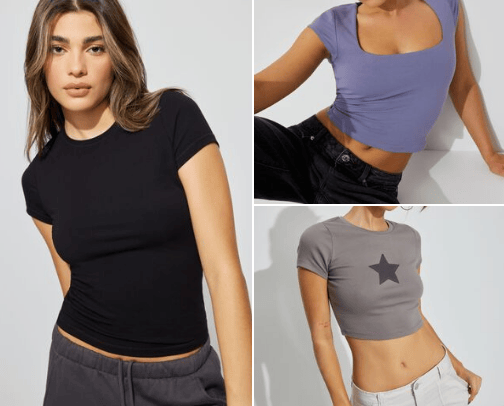Fashionable Short Sleeve Tops cover photo collage