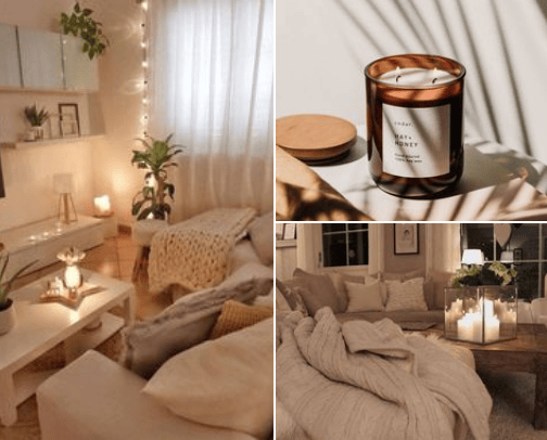 Cozy home cover photo collage