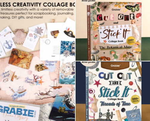 Junk journaling cover photo collage