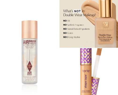 My Glam Makeup Routine cover photo collage